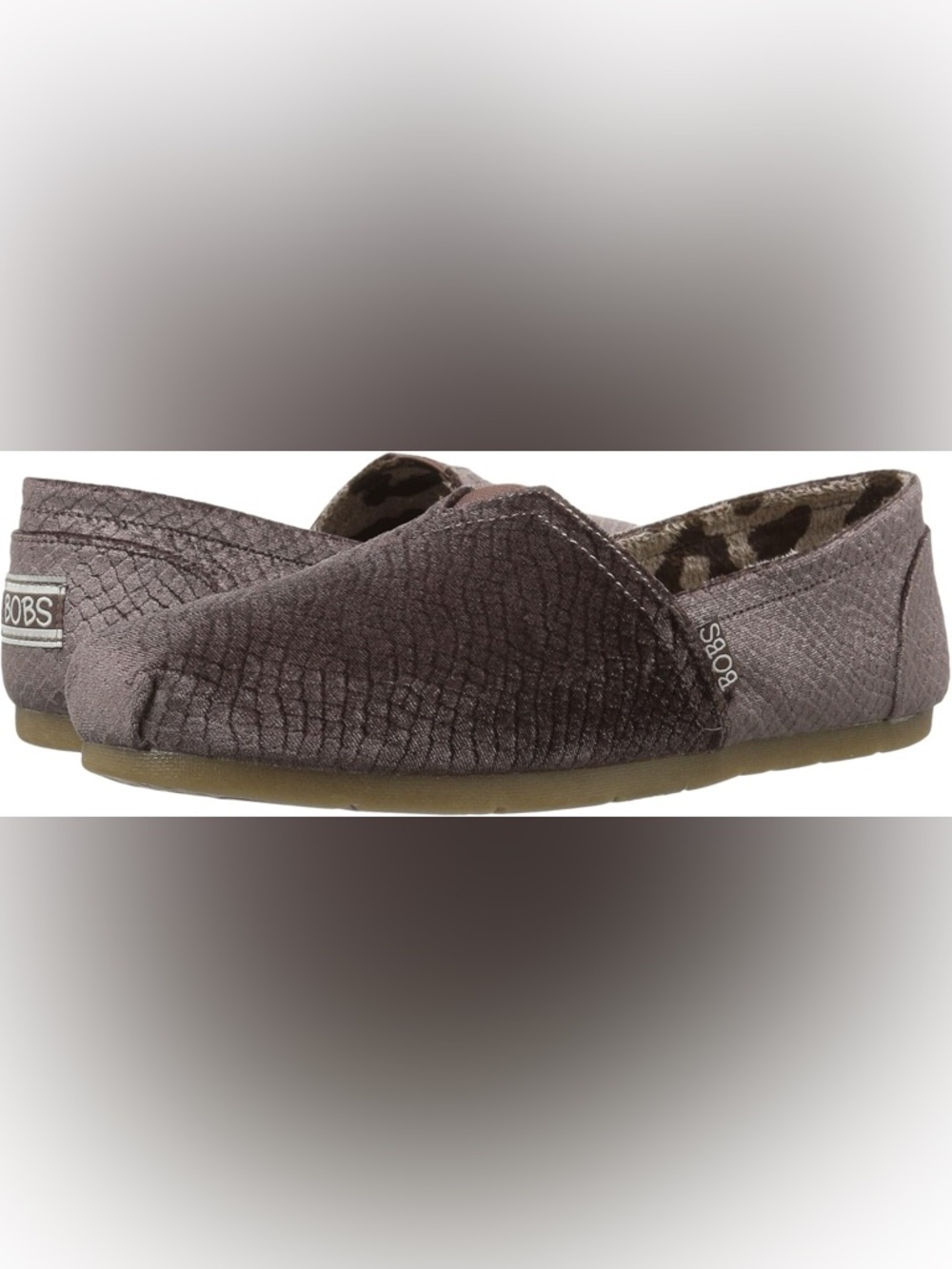 BOBS Skechers luxe fleetwood flat shoes size 8.5 women’s textured